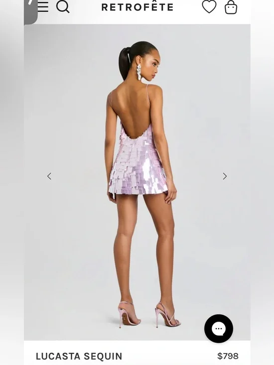 Retrofete LUCASTA SEQUIN DRESS - Picture 2 of 8